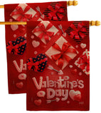 Valentine's Gifts - Valentines Spring Vertical Impressions Decorative Flags HG130307 Made In USA