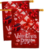 Valentine's Gifts - Valentines Spring Vertical Impressions Decorative Flags HG130307 Made In USA