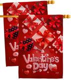 Valentine's Gifts - Valentines Spring Vertical Impressions Decorative Flags HG130307 Made In USA