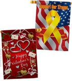 My Sweet Valentines - Valentines Spring Vertical Impressions Decorative Flags HG190056 Made In USA