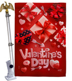 Valentine's Gifts - Valentines Spring Vertical Impressions Decorative Flags HG130307 Made In USA