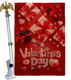 Valentine's Gifts - Valentines Spring Vertical Impressions Decorative Flags HG130307 Made In USA