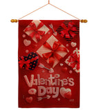 Valentine's Gifts - Valentines Spring Vertical Impressions Decorative Flags HG130307 Made In USA