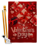 Valentine's Gifts - Valentines Spring Vertical Impressions Decorative Flags HG130307 Made In USA