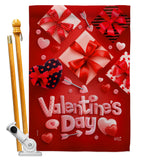 Valentine's Gifts - Valentines Spring Vertical Impressions Decorative Flags HG130307 Made In USA