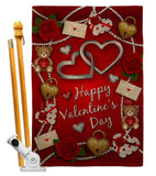 My Sweet Valentines - Valentines Spring Vertical Impressions Decorative Flags HG190056 Made In USA