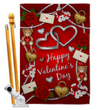 My Sweet Valentines - Valentines Spring Vertical Impressions Decorative Flags HG190056 Made In USA