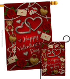 My Sweet Valentines - Valentines Spring Vertical Impressions Decorative Flags HG190056 Made In USA