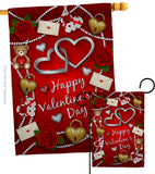 My Sweet Valentines - Valentines Spring Vertical Impressions Decorative Flags HG190056 Made In USA