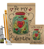 Be My Valentine - Valentines Spring Vertical Impressions Decorative Flags HG137123 Made In USA