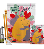 Sweet Love - Valentines Spring Vertical Impressions Decorative Flags HG137145 Made In USA