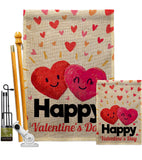 Heart in Love - Valentines Spring Vertical Impressions Decorative Flags HG137348 Made In USA