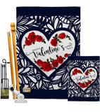 Roses are Love - Valentines Spring Vertical Impressions Decorative Flags HG192152 Made In USA