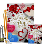 Together Forever - Valentines Spring Vertical Impressions Decorative Flags HG192344 Made In USA