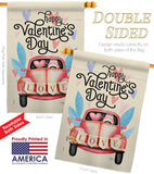 Gnome Delivery Love - Valentines Spring Vertical Impressions Decorative Flags HG101071 Made In USA