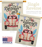 Gnome Delivery Love - Valentines Spring Vertical Impressions Decorative Flags HG101071 Made In USA