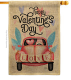 Gnome Delivery Love - Valentines Spring Vertical Impressions Decorative Flags HG101071 Made In USA