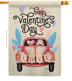 Gnome Delivery Love - Valentines Spring Vertical Impressions Decorative Flags HG101071 Made In USA