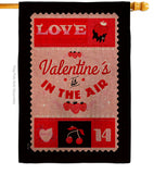 Sending Love - Valentines Spring Vertical Impressions Decorative Flags HG101075 Made In USA