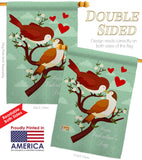 True Love - Valentines Spring Vertical Impressions Decorative Flags HG101076 Made In USA