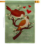 True Love - Valentines Spring Vertical Impressions Decorative Flags HG101076 Made In USA