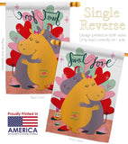 Sweet Love - Valentines Spring Vertical Impressions Decorative Flags HG137145 Made In USA