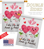 Feliz día del amor - Valentines Spring Vertical Impressions Decorative Flags HG137383 Made In USA