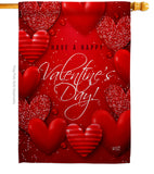 All of Heart - Valentines Spring Vertical Impressions Decorative Flags HG137398 Made In USA