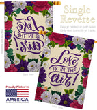 Love in Air - Valentines Spring Vertical Impressions Decorative Flags HG137477 Made In USA