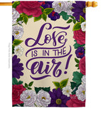 Love in Air - Valentines Spring Vertical Impressions Decorative Flags HG137477 Made In USA