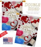 Together Forever - Valentines Spring Vertical Impressions Decorative Flags HG192344 Made In USA