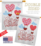 Be My Valentine - Valentines Spring Vertical Impressions Decorative Flags HG192415 Made In USA