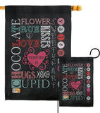 Valentine's Subway - Valentines Spring Vertical Impressions Decorative Flags HG101058 Made In USA