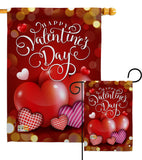 Beloved Valentine's Day - Valentines Spring Vertical Impressions Decorative Flags HG101062 Made In USA