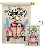 Gnome Delivery Love - Valentines Spring Vertical Impressions Decorative Flags HG101071 Made In USA