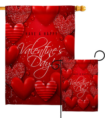 All of Heart - Valentines Spring Vertical Impressions Decorative Flags HG137398 Made In USA