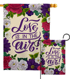 Love in Air - Valentines Spring Vertical Impressions Decorative Flags HG137477 Made In USA