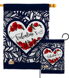 Roses are Love - Valentines Spring Vertical Impressions Decorative Flags HG192152 Made In USA