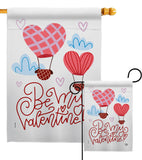 Be My Valentine - Valentines Spring Vertical Impressions Decorative Flags HG192415 Made In USA