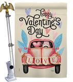 Gnome Delivery Love - Valentines Spring Vertical Impressions Decorative Flags HG101071 Made In USA