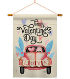 Gnome Delivery Love - Valentines Spring Vertical Impressions Decorative Flags HG101071 Made In USA