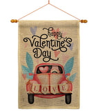 Gnome Delivery Love - Valentines Spring Vertical Impressions Decorative Flags HG101071 Made In USA