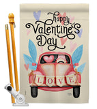 Gnome Delivery Love - Valentines Spring Vertical Impressions Decorative Flags HG101071 Made In USA