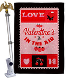 Sending Love - Valentines Spring Vertical Impressions Decorative Flags HG101075 Made In USA