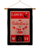 Sending Love - Valentines Spring Vertical Impressions Decorative Flags HG101075 Made In USA