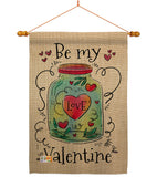 Be My Valentine - Valentines Spring Vertical Impressions Decorative Flags HG137123 Made In USA