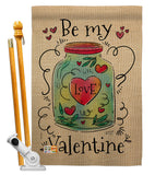 Be My Valentine - Valentines Spring Vertical Impressions Decorative Flags HG137123 Made In USA