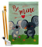 Koala Couples - Valentines Spring Vertical Impressions Decorative Flags HG137394 Made In USA