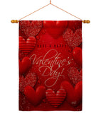 All of Heart - Valentines Spring Vertical Impressions Decorative Flags HG137398 Made In USA