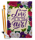 Love in Air - Valentines Spring Vertical Impressions Decorative Flags HG137477 Made In USA